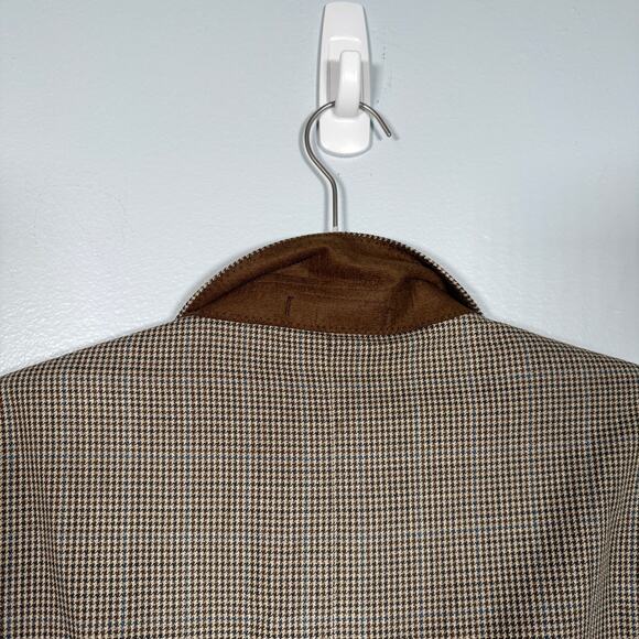 Lauren Ralph Lauren Men’s 44R Silk Wool Blazer Houndstooth Sport Coat 2-Button - Picture 7 of 9